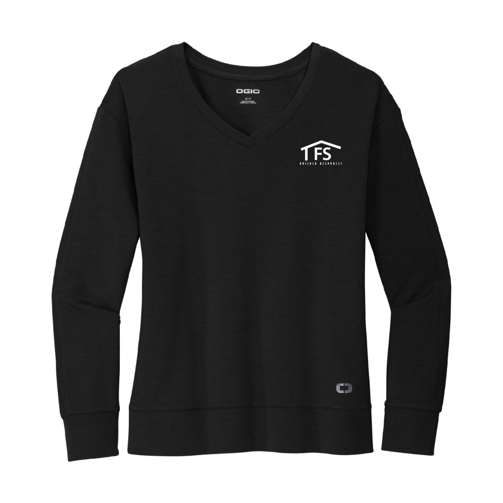 OGIO Ladies Luuma Flex Long Sleeve V-Neck