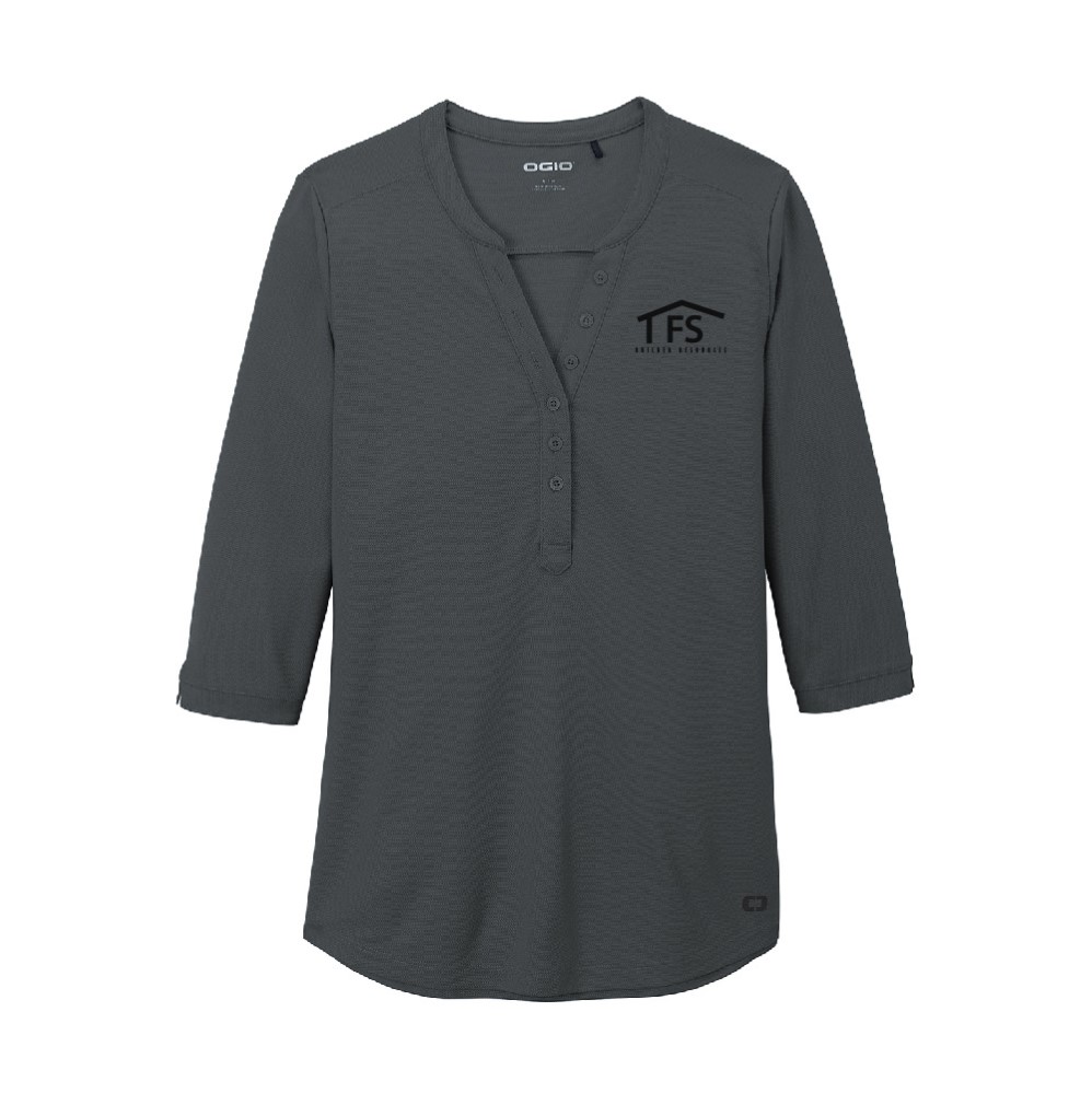 OGIO Ladies Jewel Henley