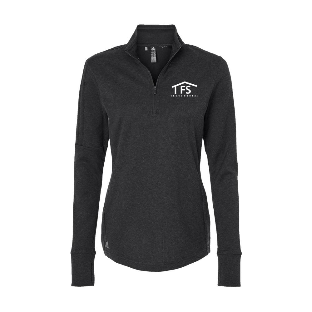 Adidas Women's 3-Stripes 1/4 Zip Sweater