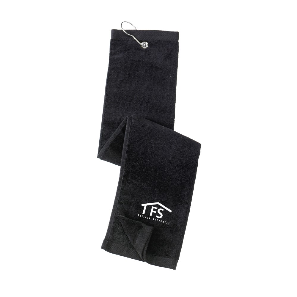 Grommeted Tri-Fold Golf Towel